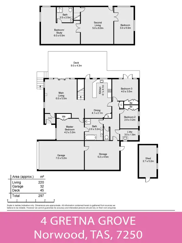 Floorplan of Homely house listing, 4 Gretna Grove, Norwood TAS 7250
