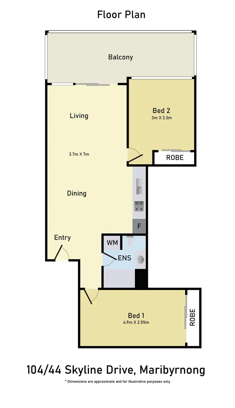 Floorplan of Homely apartment listing, 104/44 Skyline Drive, Maribyrnong VIC 3032