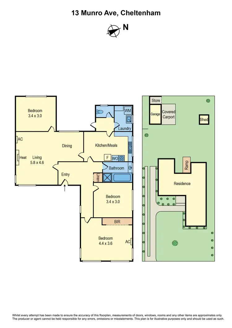 Floorplan of Homely house listing, 13 Munro Avenue, Cheltenham VIC 3192