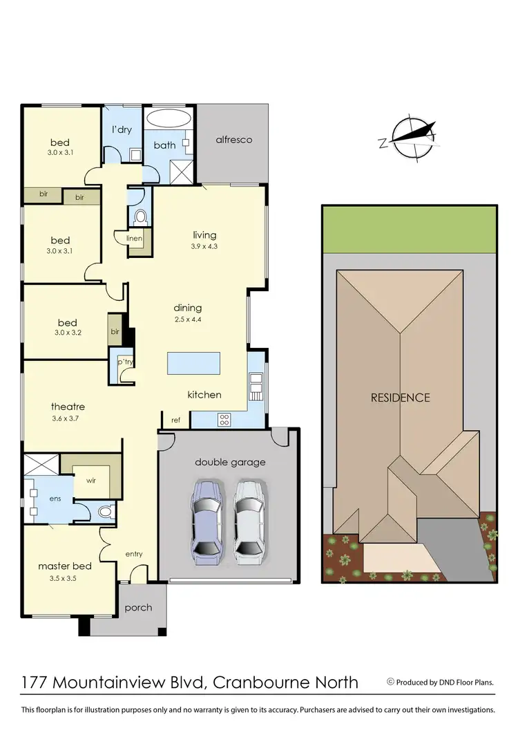 Floorplan of Homely house listing, 177 Mountainview Boulevard, Cranbourne North VIC 3977