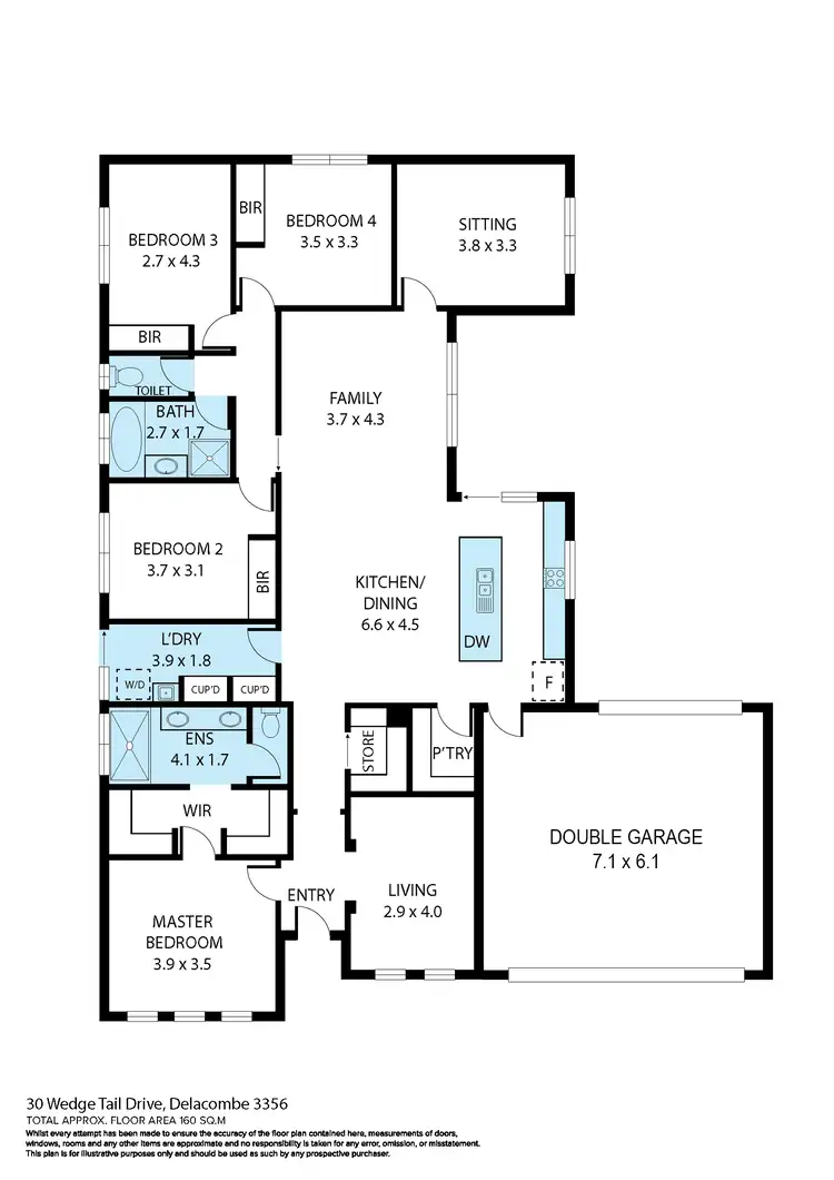 Floorplan of Homely house listing, 30 Wedge Tail Drive, Winter Valley VIC 3358