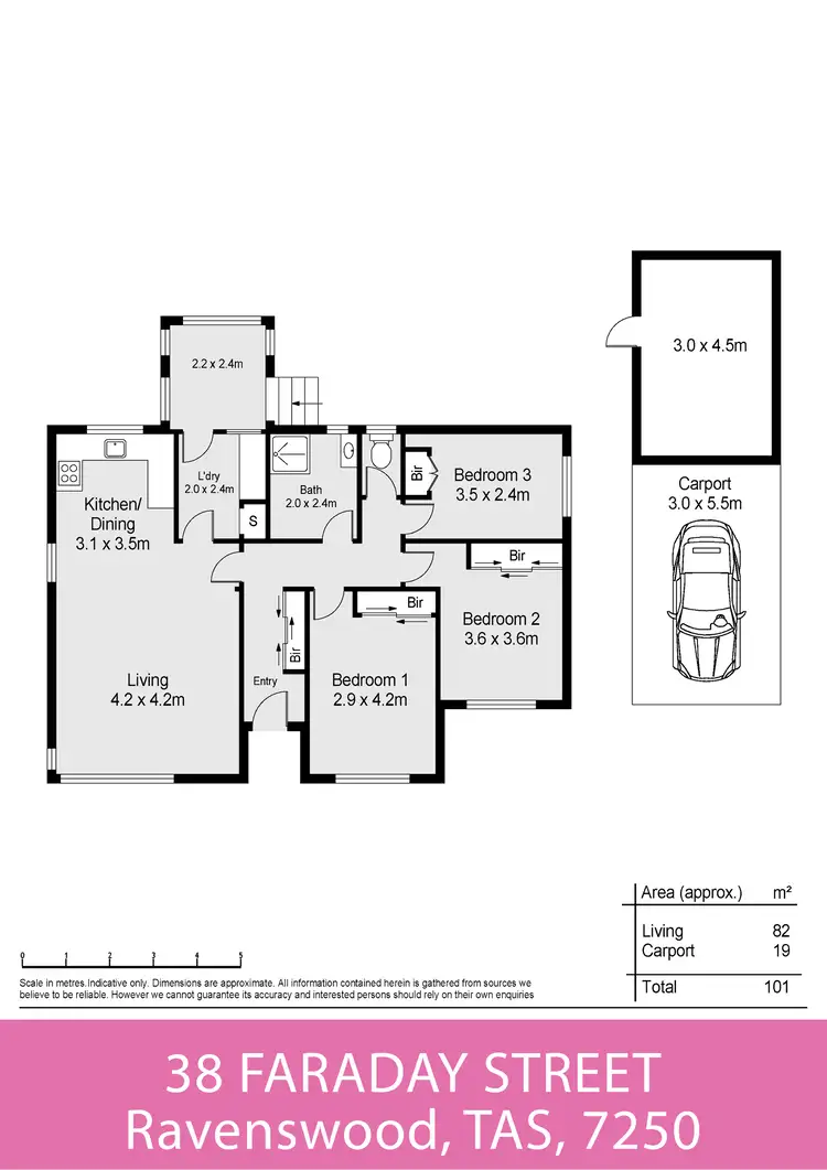 Floorplan of Homely house listing, 38 Faraday Street, Ravenswood TAS 7250