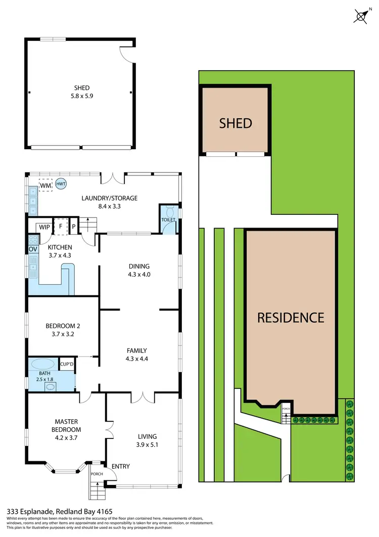 Floorplan of Homely house listing, 333 Esplanade, Redland Bay QLD 4165