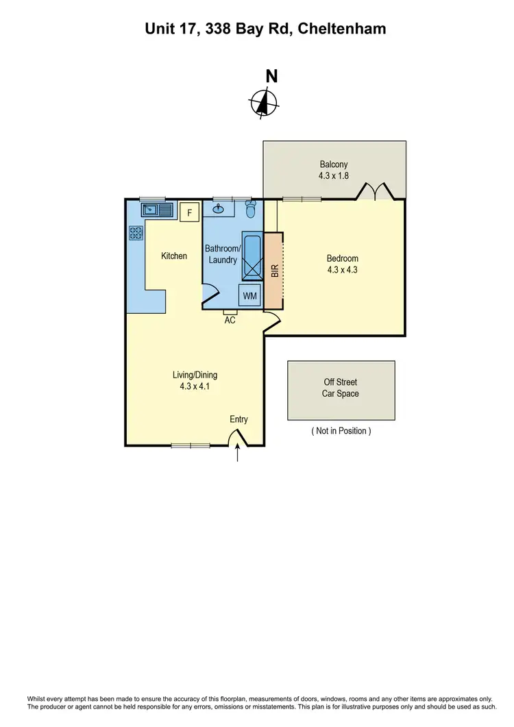 Floorplan of Homely apartment listing, 17/338 Bay Road, Cheltenham VIC 3192