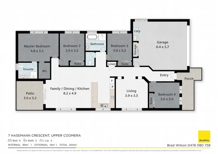 Floorplan of Homely house listing, 7 Hasemann Crescent, Upper Coomera QLD 4209