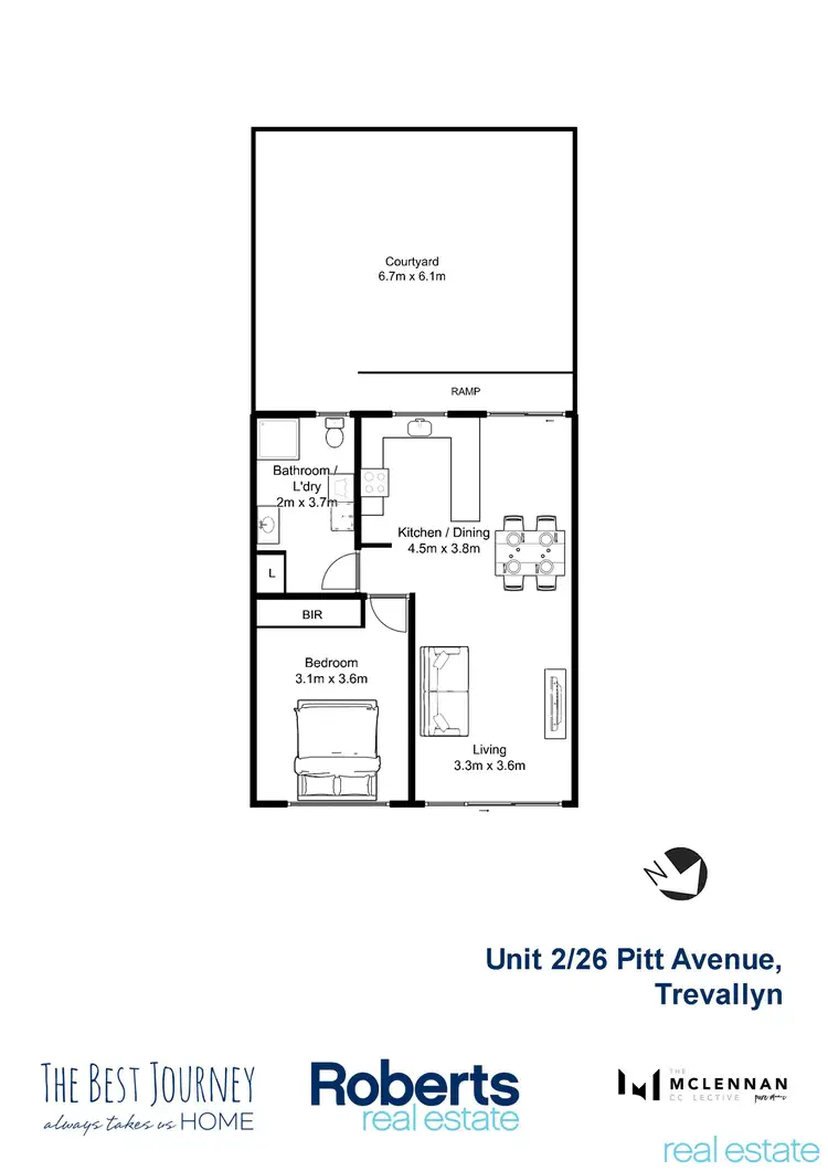 Floorplan of Homely house listing, 2/26 Pitt Ave, Trevallyn TAS 7250