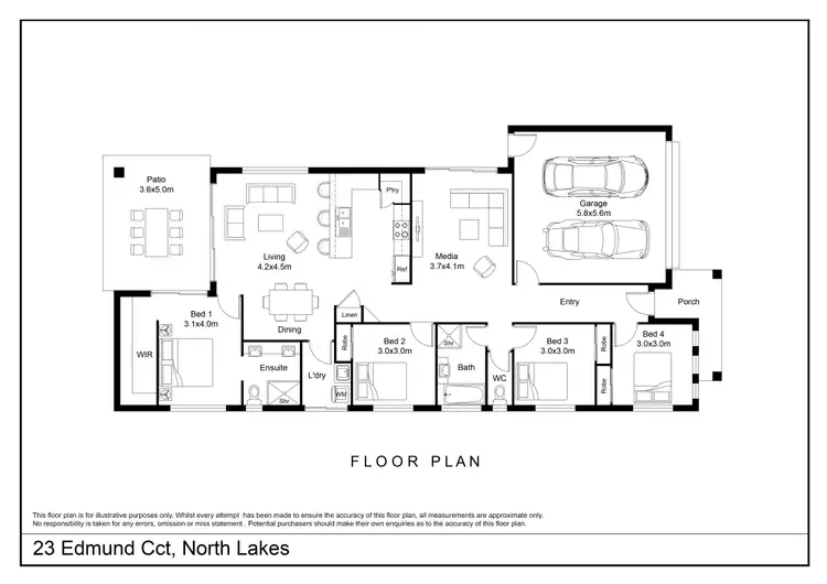 Floorplan of Homely house listing, 23 Edmund Circuit, North Lakes QLD 4509