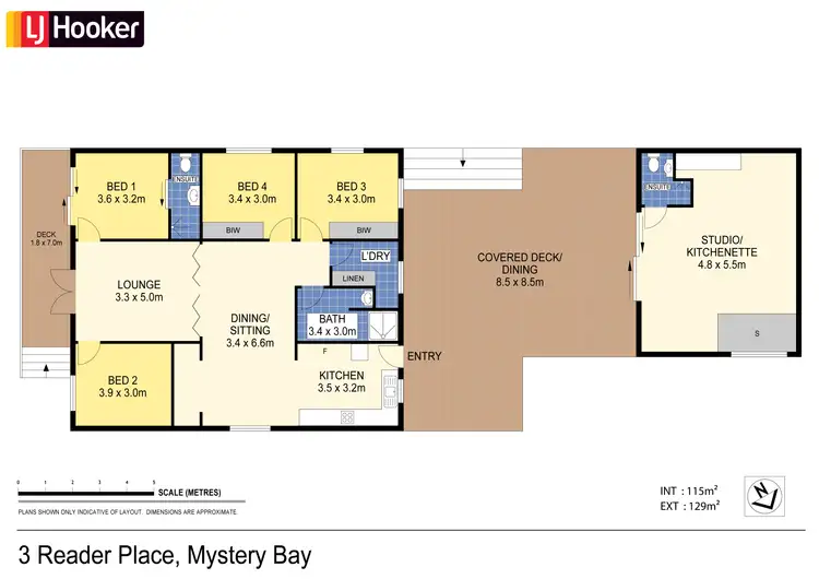 Floorplan of Homely house listing, 3 Reader Place, Mystery Bay NSW 2546