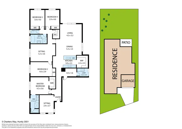 Floorplan of Homely house listing, 5 Charters Way, Huntly VIC 3551