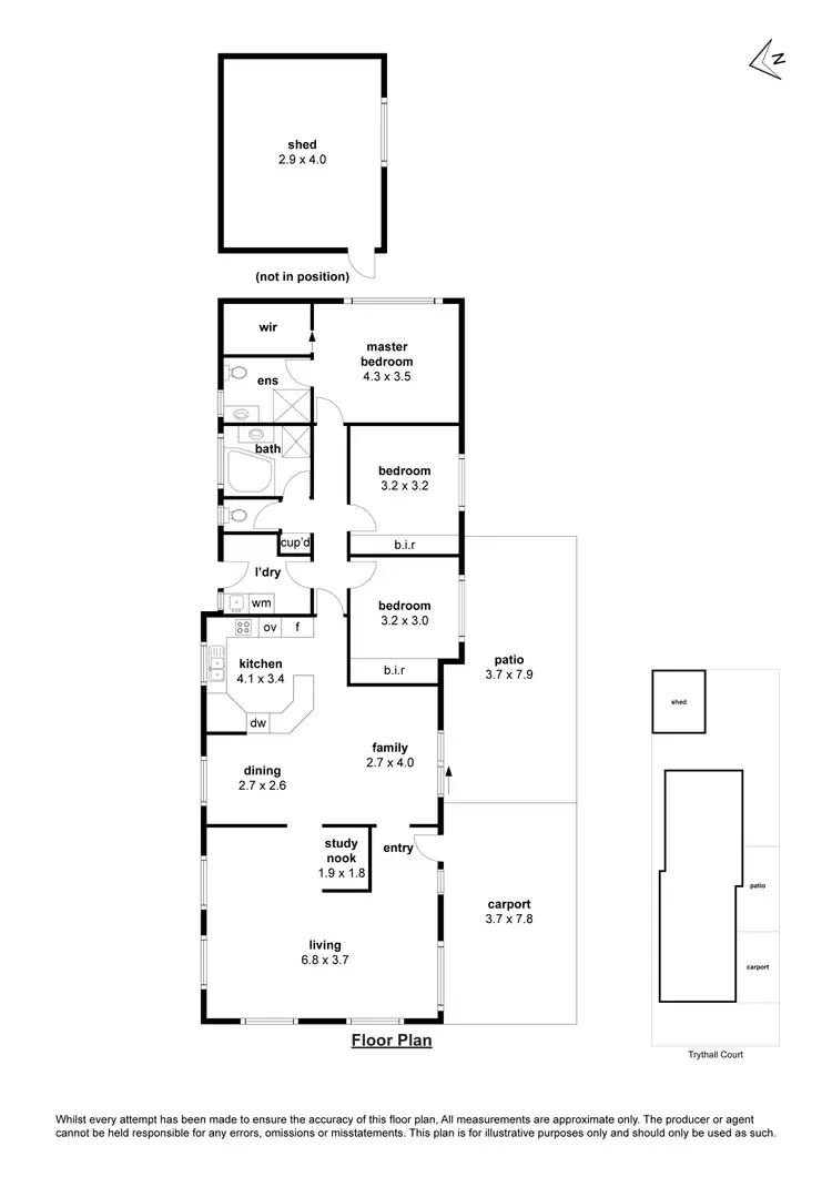 Floorplan of Homely house listing, 10 Trythall Court, Altona Meadows VIC 3028