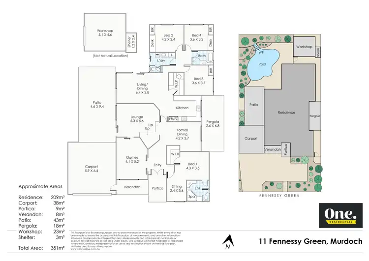 Floorplan of Homely house listing, 11 Fennessy Green, Murdoch WA 6150