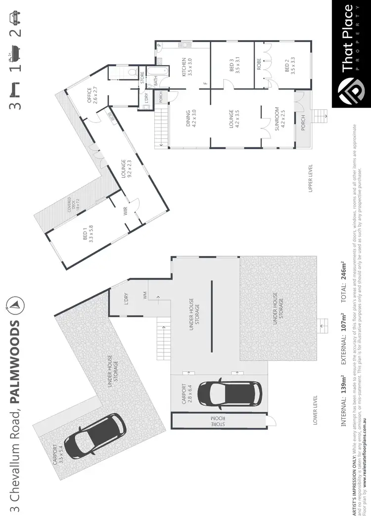 Floorplan of Homely house listing, 3 Chevallum Road, Palmwoods QLD 4555
