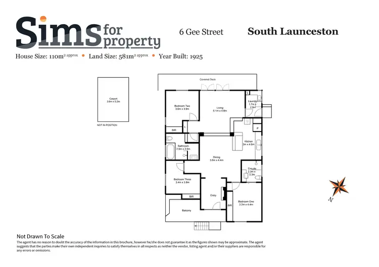 Floorplan of Homely house listing, 6 Gee Street, South Launceston TAS 7249
