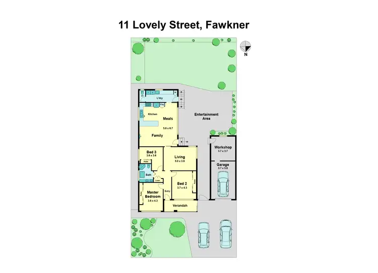 Floorplan of Homely house listing, 11 Lovely Street, Fawkner VIC 3060