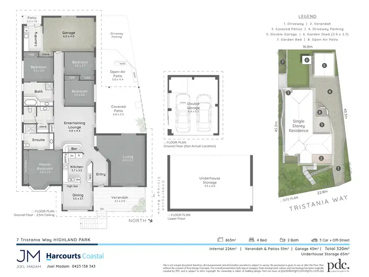 Floorplan of Homely house listing, 7 Tristania Way, Highland Park QLD 4211
