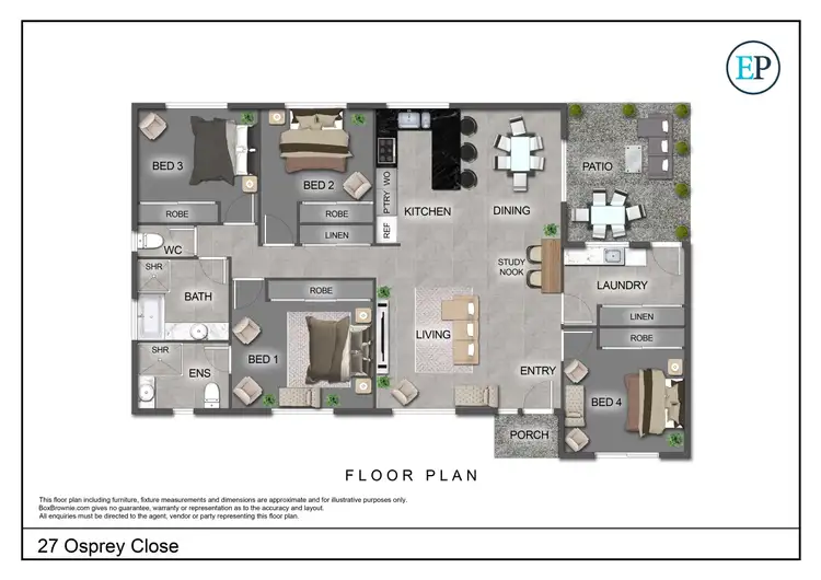 Floorplan of Homely house listing, 27 Osprey Close, Slade Point QLD 4740