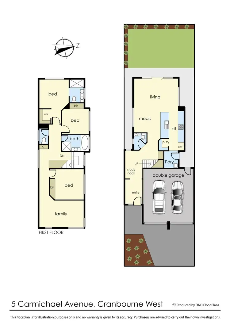 Floorplan of Homely house listing, 5 Carmichael Avenue, Cranbourne West VIC 3977