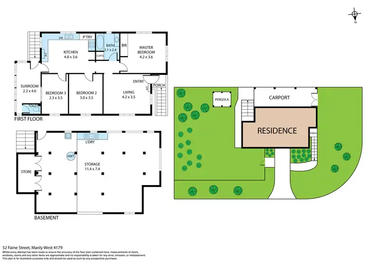 Floorplan of Homely house listing, 52 Faine Street, Manly West QLD 4179