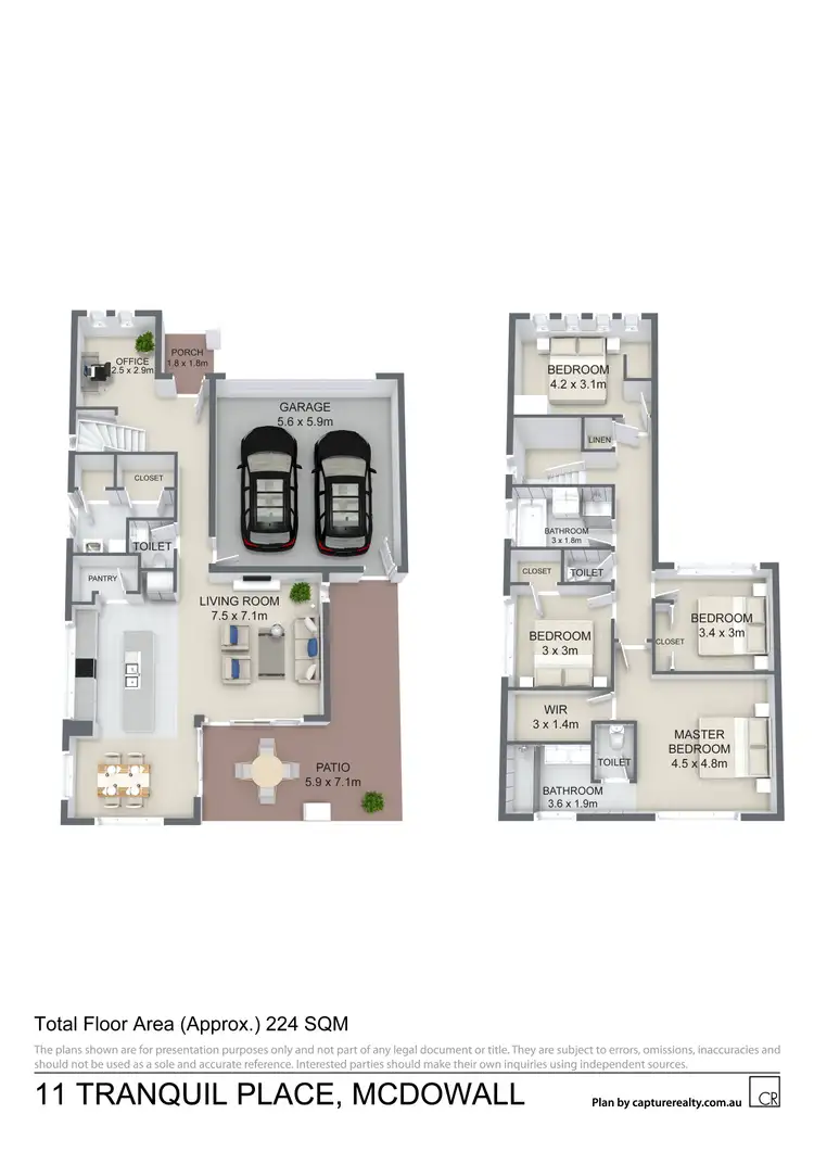 Floorplan of Homely house listing, 11 Tranquil Place, Mcdowall QLD 4053