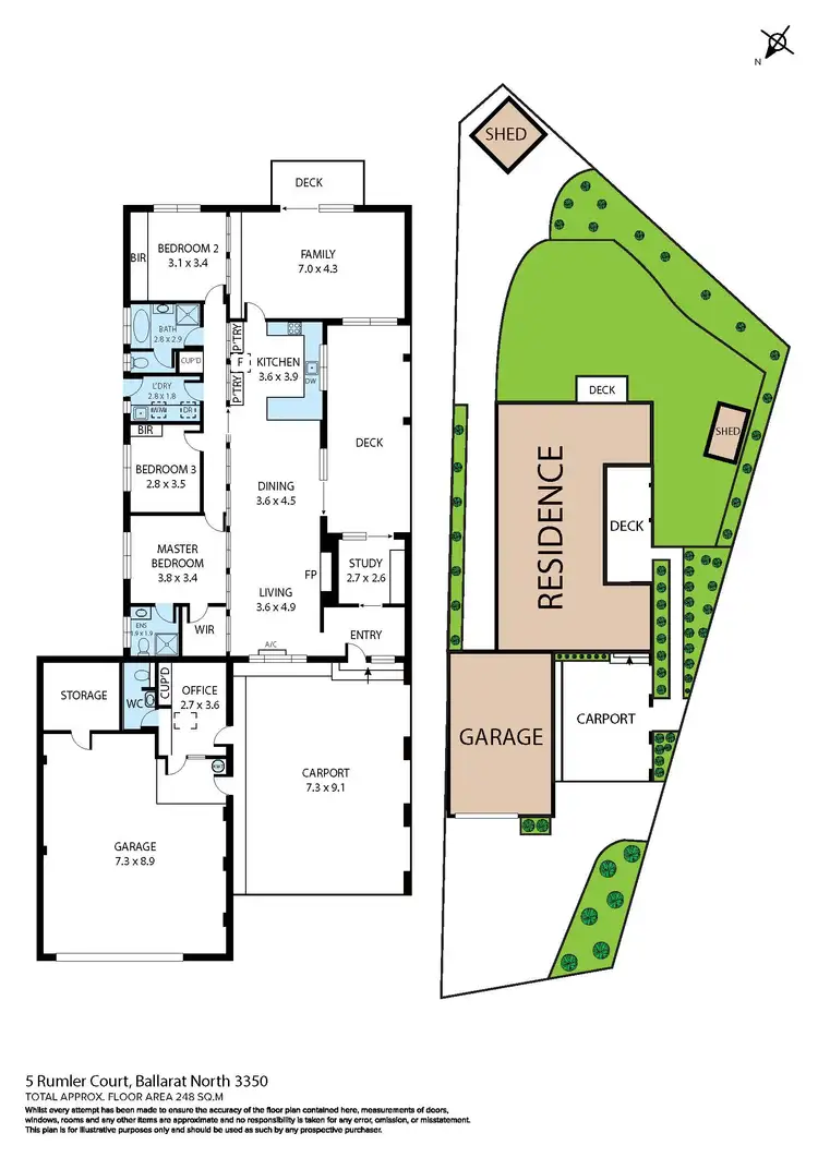 Floorplan of Homely house listing, 5 Rumler Court, Ballarat North VIC 3350