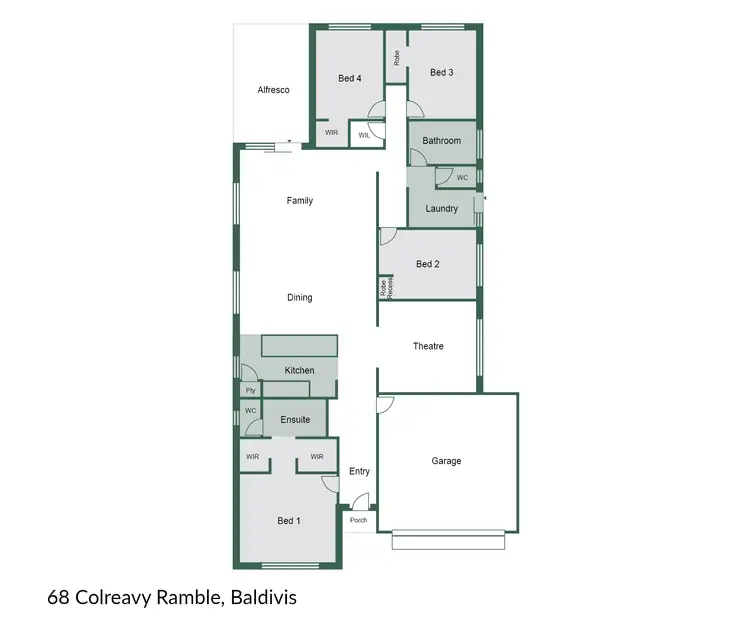 Floorplan of Homely house listing, 68 Colreavy Ramble, Baldivis WA 6171