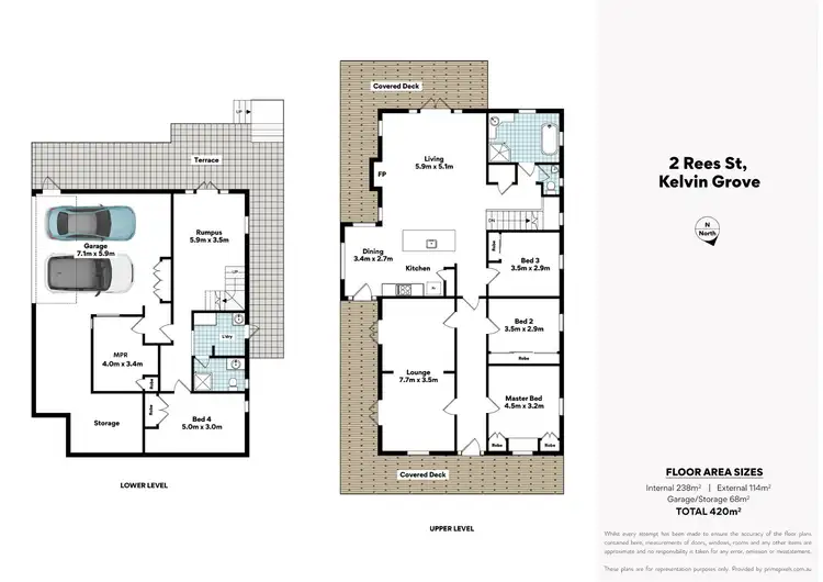 Floorplan of Homely house listing, 2 Rees Street, Kelvin Grove QLD 4059