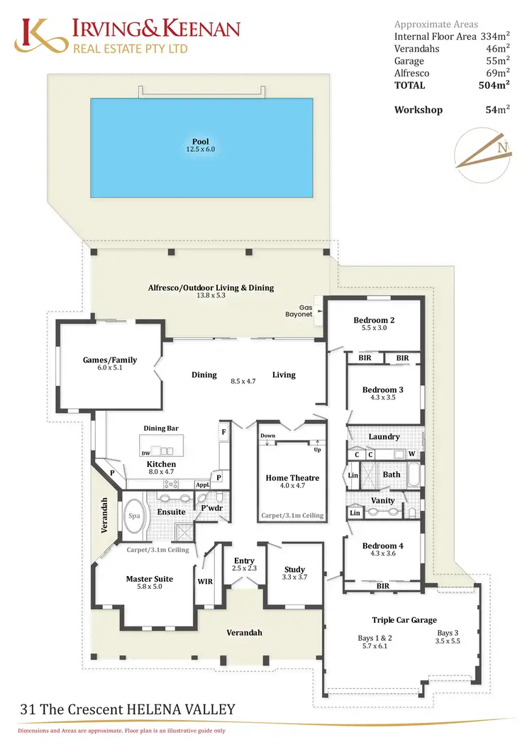 Floorplan of Homely house listing, 31 The Crescent, Helena Valley WA 6056