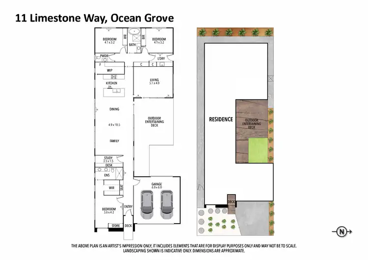 Floorplan of Homely house listing, 11 Limestone Way, Ocean Grove VIC 3226
