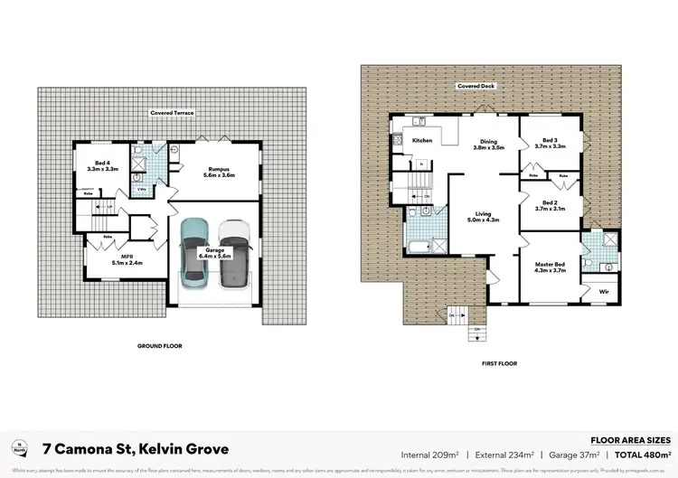 Floorplan of Homely house listing, 7 Camona Street, Kelvin Grove QLD 4059