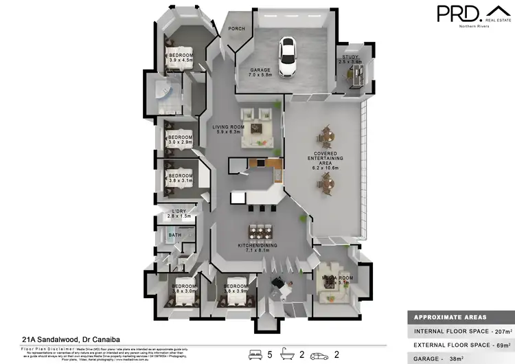 Floorplan of Homely house listing, 21A Sandalwood Drive, Caniaba NSW 2480
