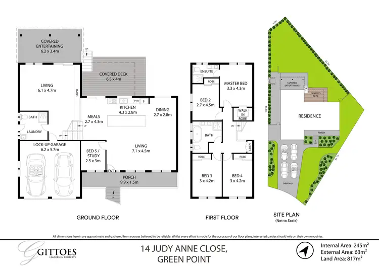 Floorplan of Homely house listing, 14 Judy Anne Close, Green Point NSW 2251