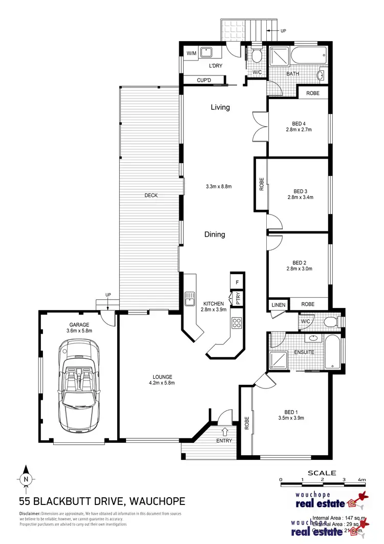 Floorplan of Homely house listing, 55 Blackbutt Drive, Wauchope NSW 2446