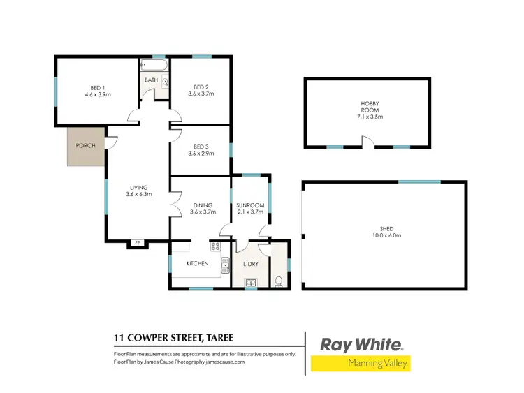 Floorplan of Homely house listing, 11 Cowper Street, Taree NSW 2430