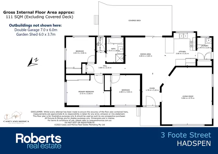 Floorplan of Homely house listing, 3 Foote Street, Hadspen TAS 7290