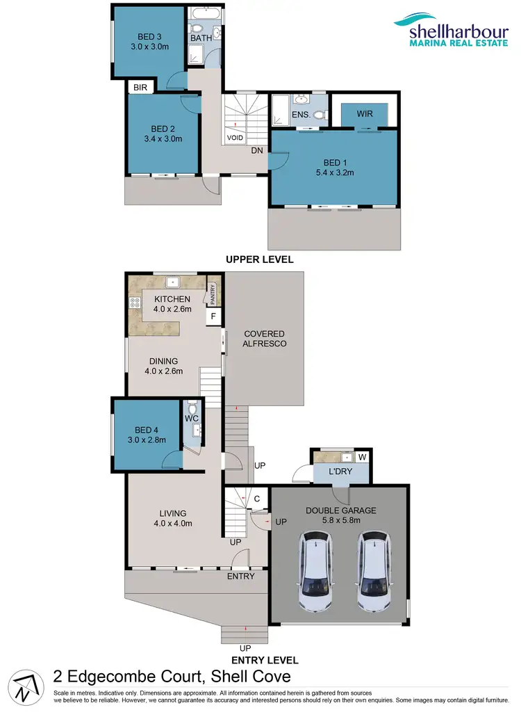 Floorplan of Homely house listing, 2 Edgecombe Court, Shell Cove NSW 2529