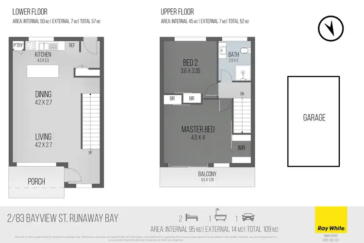 Floorplan of Homely unit listing, 2/83 Bayview Street, Runaway Bay QLD 4216