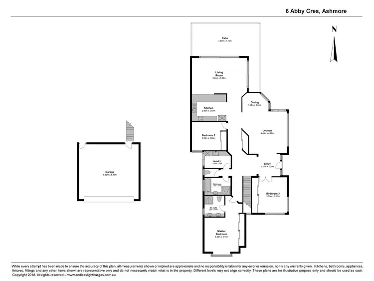 Floorplan of Homely house listing, 6 Abby Crescent, Ashmore QLD 4214