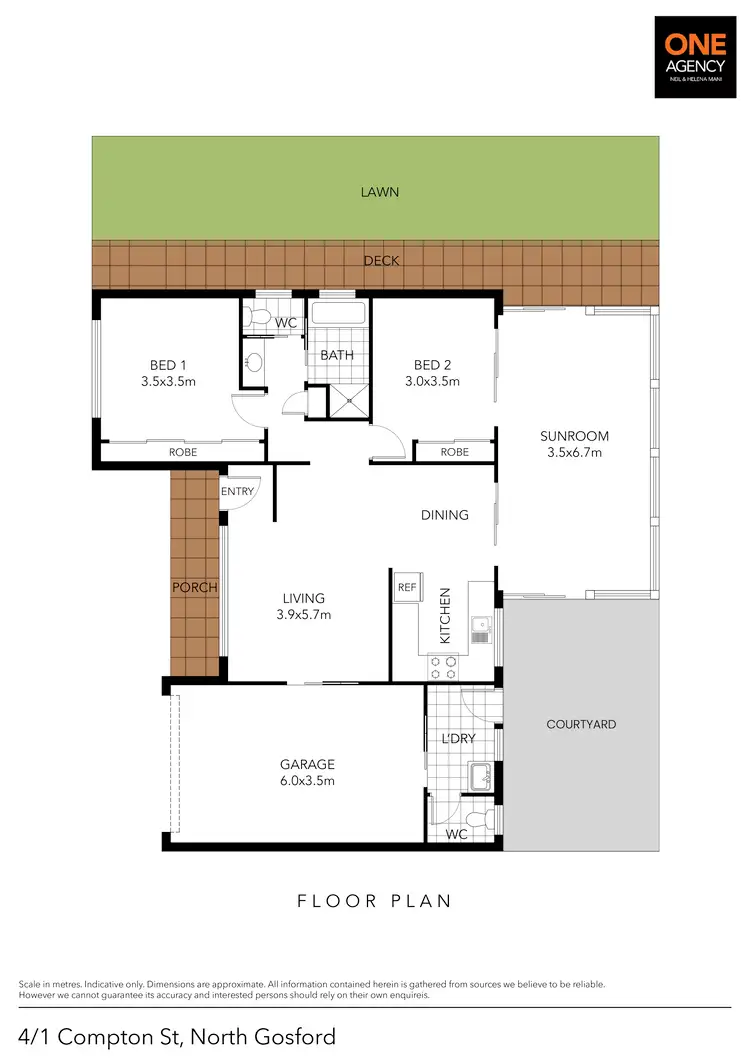 Floorplan of Homely villa listing, 4/1 Compton Street, North Gosford NSW 2250