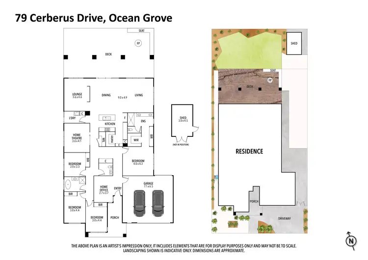 Floorplan of Homely house listing, 79 Cerberus Drive, Ocean Grove VIC 3226