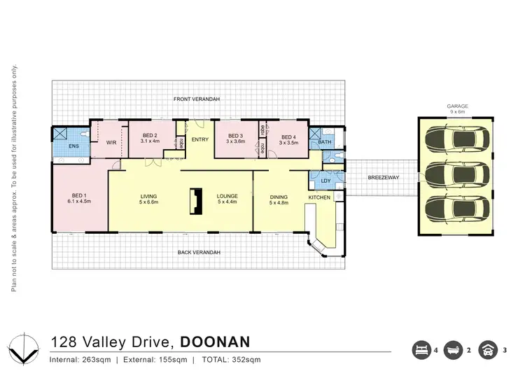 Floorplan of Homely rural property listing, 128 Valley Drive, Doonan QLD 4562