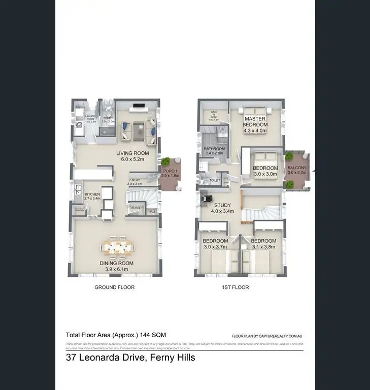 Floorplan of Homely house listing, 37 Leonarda Drive, Ferny Hills QLD 4055