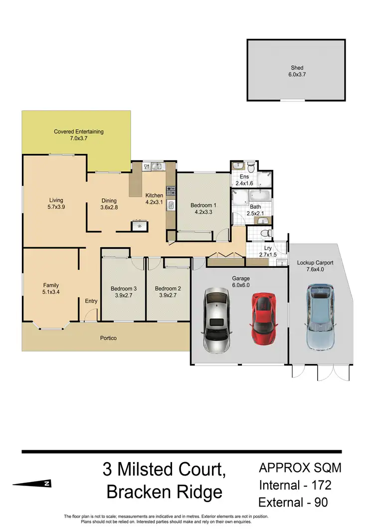 Floorplan of Homely house listing, 3 Milsted Court, Bracken Ridge QLD 4017