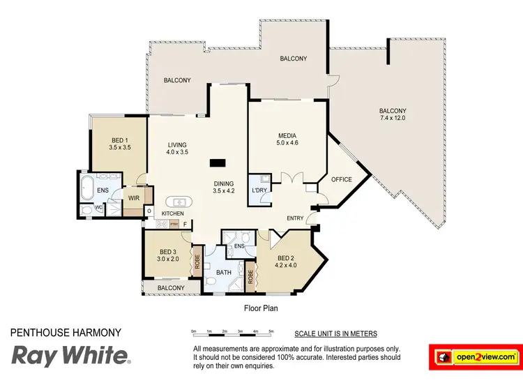 Floorplan of Homely apartment listing, 21A/20-28 Bayview Street, Runaway Bay QLD 4216