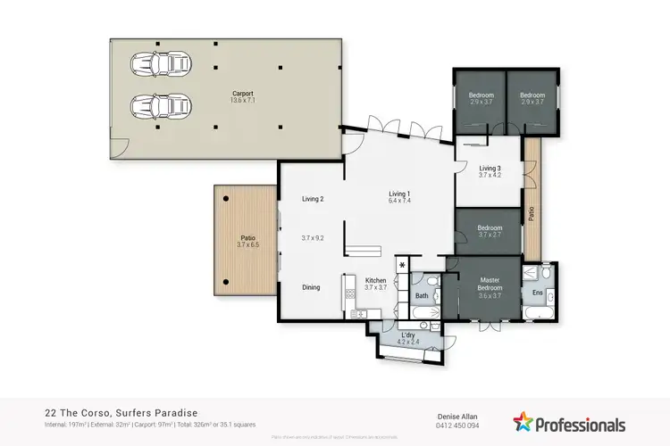 Floorplan of Homely house listing, 22 The Corso, Isle Of Capri QLD 4217