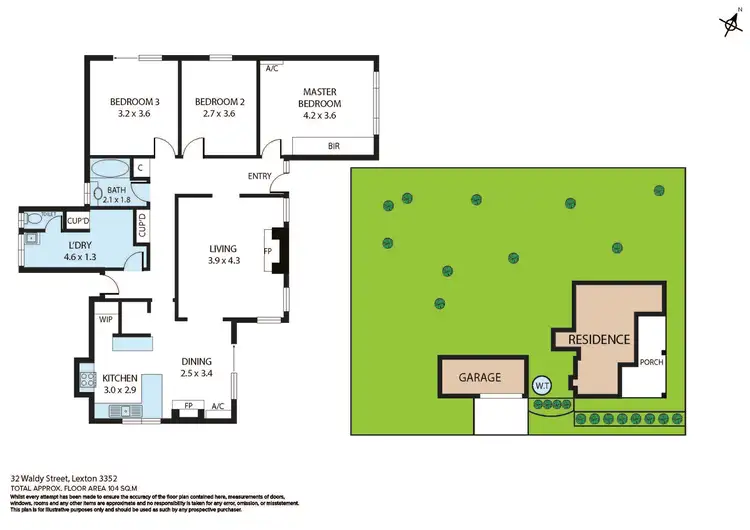 Floorplan of Homely house listing, 32 Waldy Street, Lexton VIC 3352