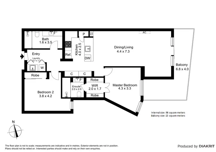 Floorplan of Homely apartment listing, 403/18 Berkeley Street, Doncaster VIC 3108