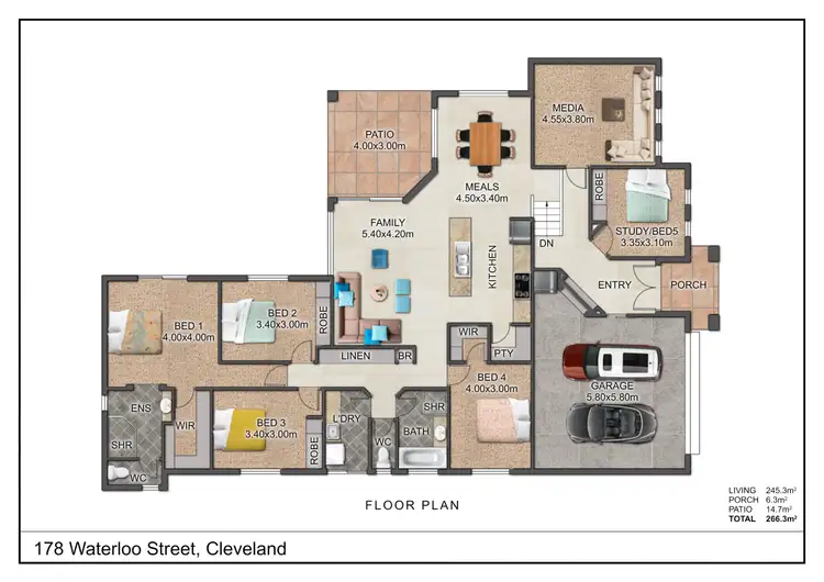 Floorplan of Homely house listing, 178 Waterloo Street, Cleveland QLD 4163