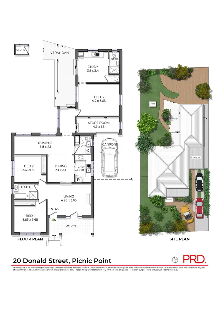 Floorplan of Homely house listing, 20 Donald Street, Picnic Point NSW 2213