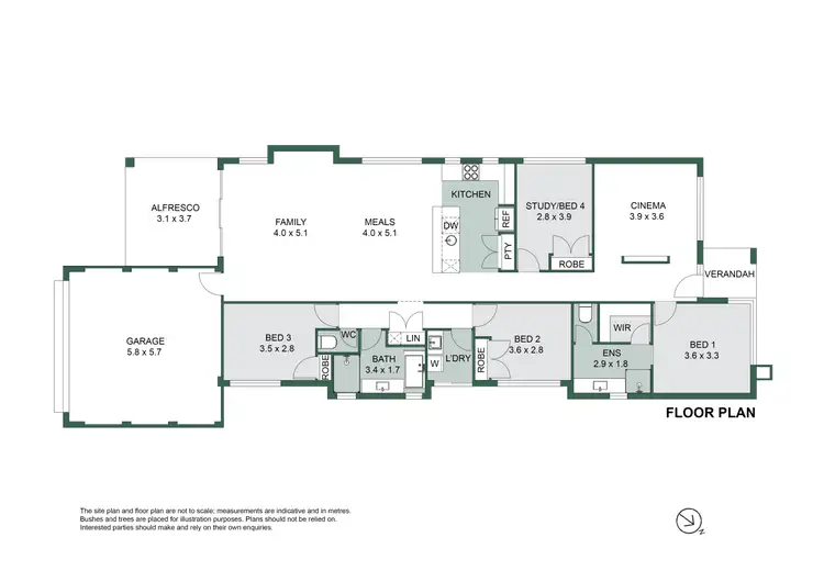 Floorplan of Homely house listing, 167 Yindana Boulevard, Lakelands WA 6180