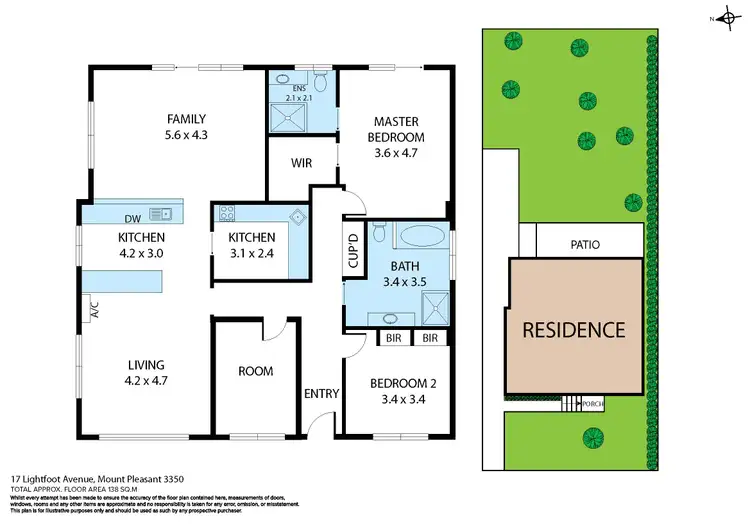 Floorplan of Homely house listing, 17 Lightfoot Avenue, Mount Pleasant VIC 3350